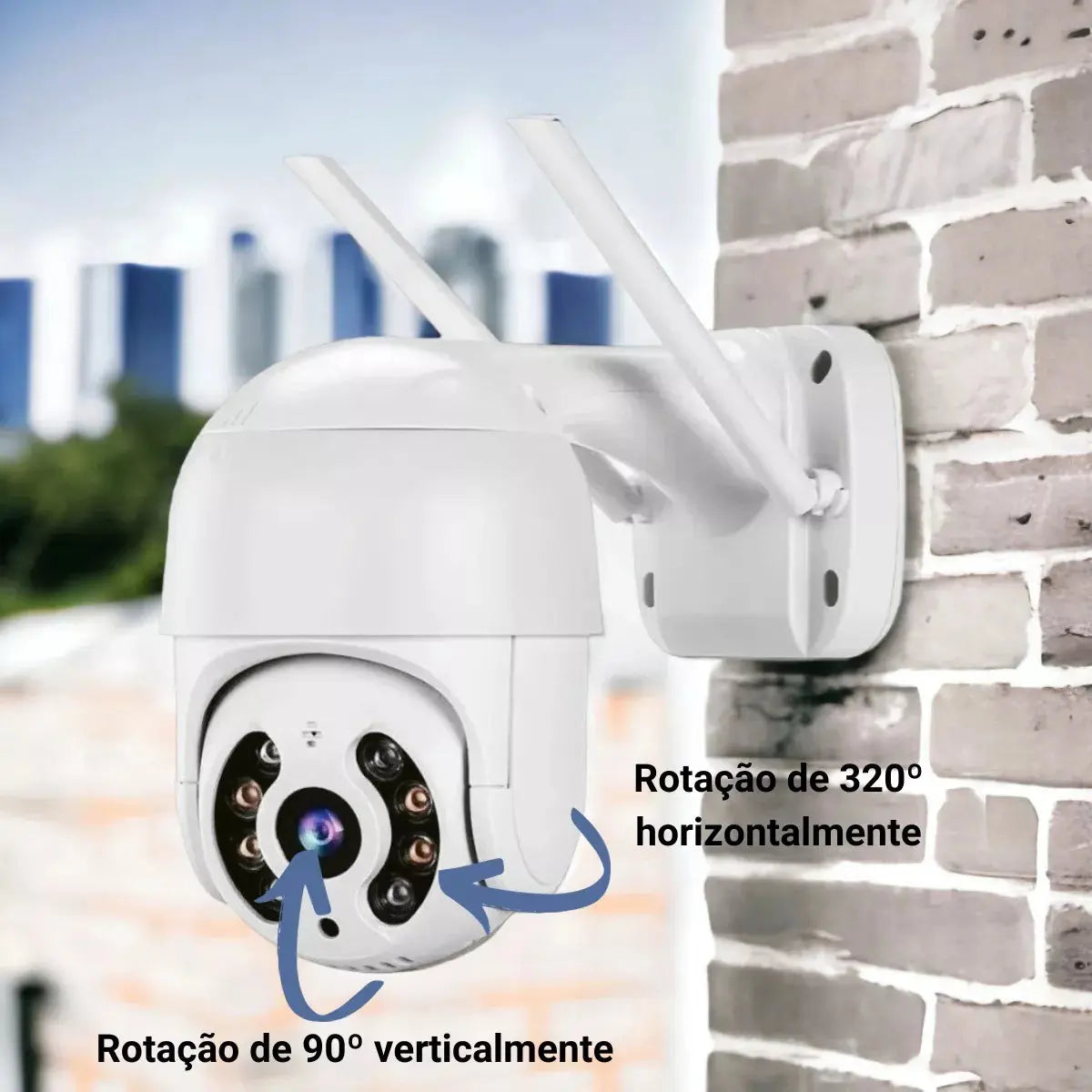 Outdoor Security Camera Hd Wifi Camera Robot A8 Night Color White كامرا مراقبة - المتحدة للألكترونيات