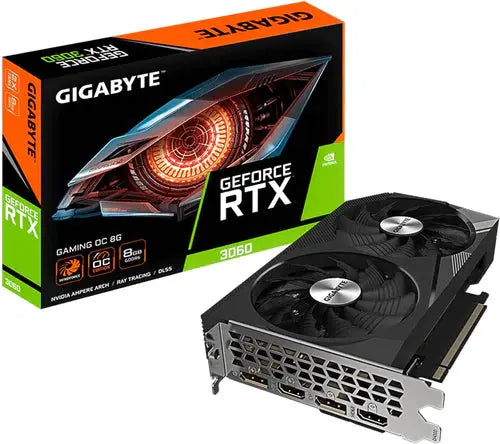 GIGABYTE GeForce RTX 3060 Gaming OC 8G (rev. 2.0) Graphics Card, 2X WINDFORCE Fans, 8GB 128-bit GDDR6, GV-N3060GAMING OC-8GD REV2.0 Video Card - المتحدة للألكترونيات