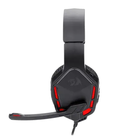 Redragon H220 THEMIS Wired Gaming Headset, Stereo Surround-Sound, Noise Cancelling Over-Ear Headphones with Mic, Volume Control, Red LED Light, Compatible with PC, PS4/3, Xbox One and Nintendo Switch  المتحدة للألكترونيات