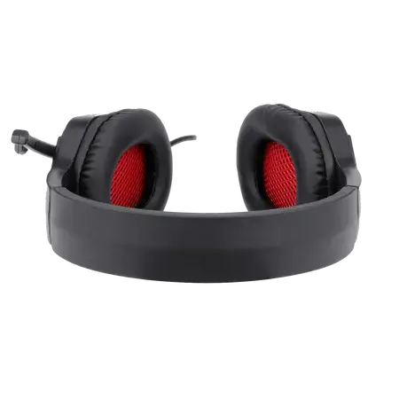 Redragon H220 THEMIS Wired Gaming Headset, Stereo Surround-Sound, Noise Cancelling Over-Ear Headphones with Mic, Volume Control, Red LED Light, Compatible with PC, PS4/3, Xbox One and Nintendo Switch  المتحدة للألكترونيات