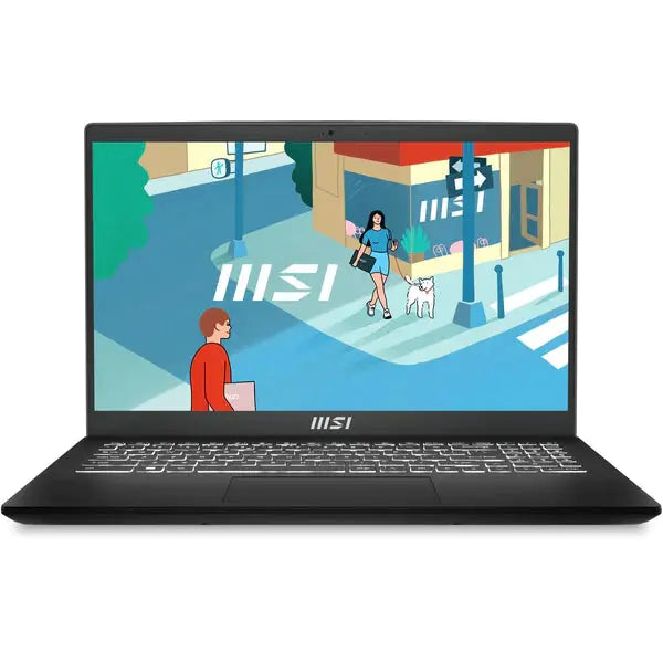 MSI MODERN 15 H B13M-069XAE 15.6" Laptop - Core i7-13620H - 16GB RAM - 512GB SSD - Shared - DOS (Classic Black) لابتوب ام اس اي - المتحدة للألكترونيات
