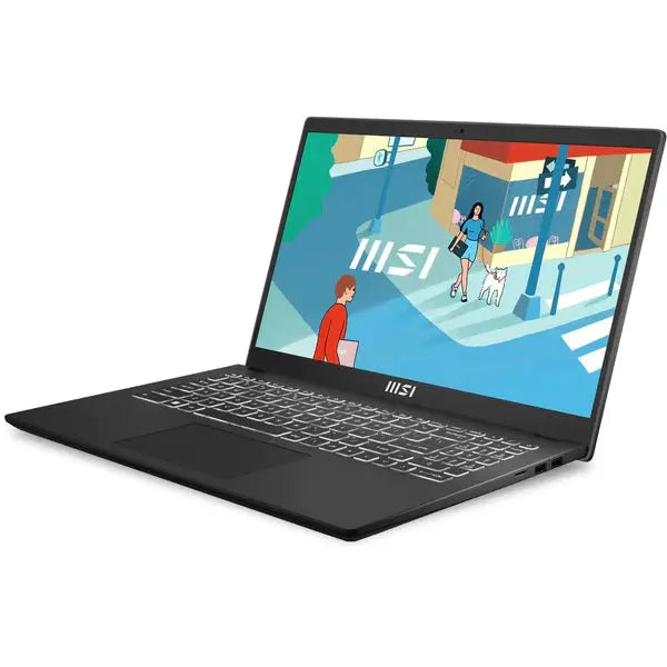 MSI MODERN 15 H B13M-069XAE 15.6" Laptop - Core i7-13620H - 16GB RAM - 512GB SSD - Shared - DOS (Classic Black) لابتوب ام اس اي - المتحدة للألكترونيات