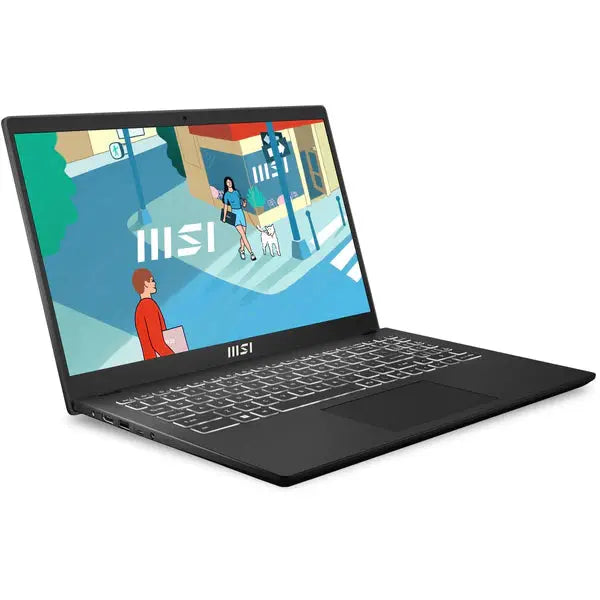 MSI MODERN 15 H B13M-069XAE 15.6" Laptop - Core i7-13620H - 16GB RAM - 512GB SSD - Shared - DOS (Classic Black) لابتوب ام اس اي - المتحدة للألكترونيات