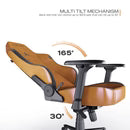 Cybeart Neo Vintage Gaming Chair – Supreme PU Leather - Cold-Cured Foam - 4D Armrests - Adjustable Lumbar Support - Multi-Tilt Mechanism - 150kg Capacity