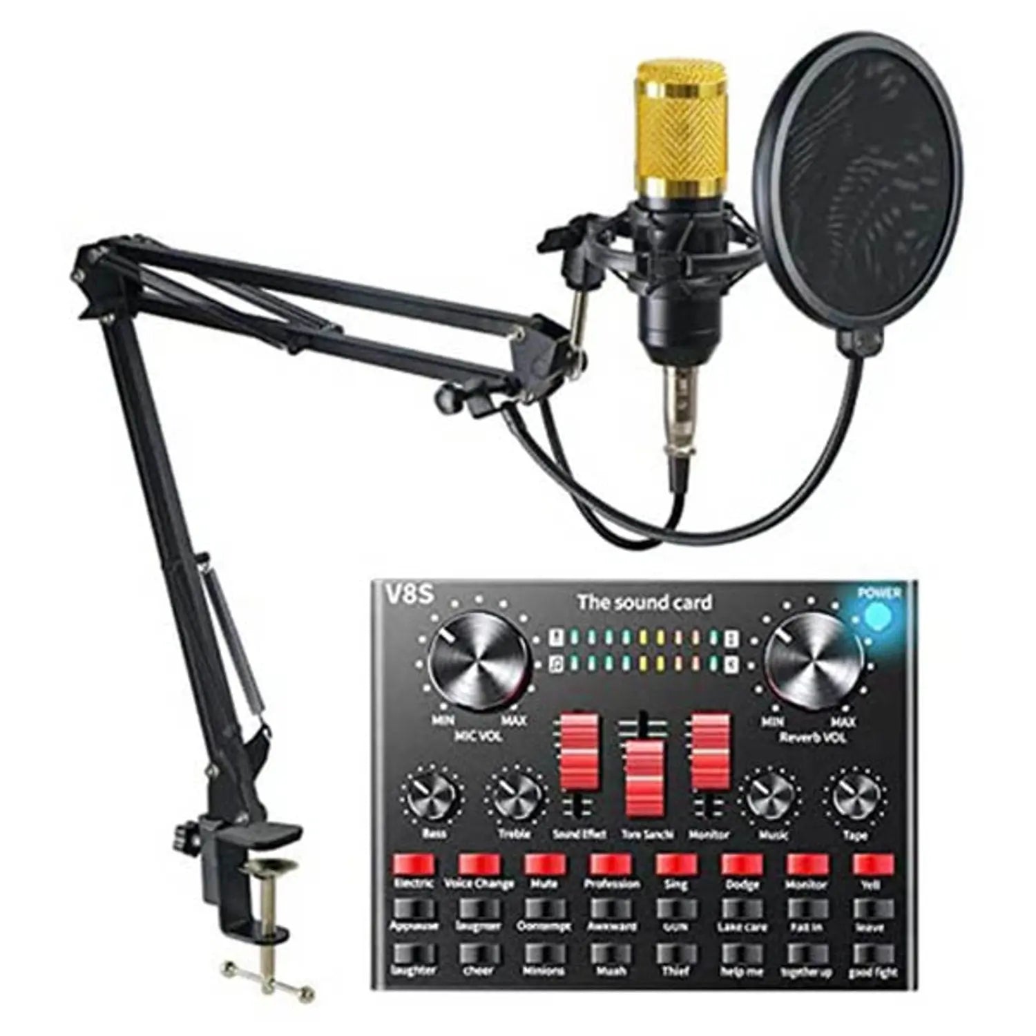 Intex Professional Legendary Vocal Condenser Microphone Black مايك احترافي - المتحدة للألكترونيات