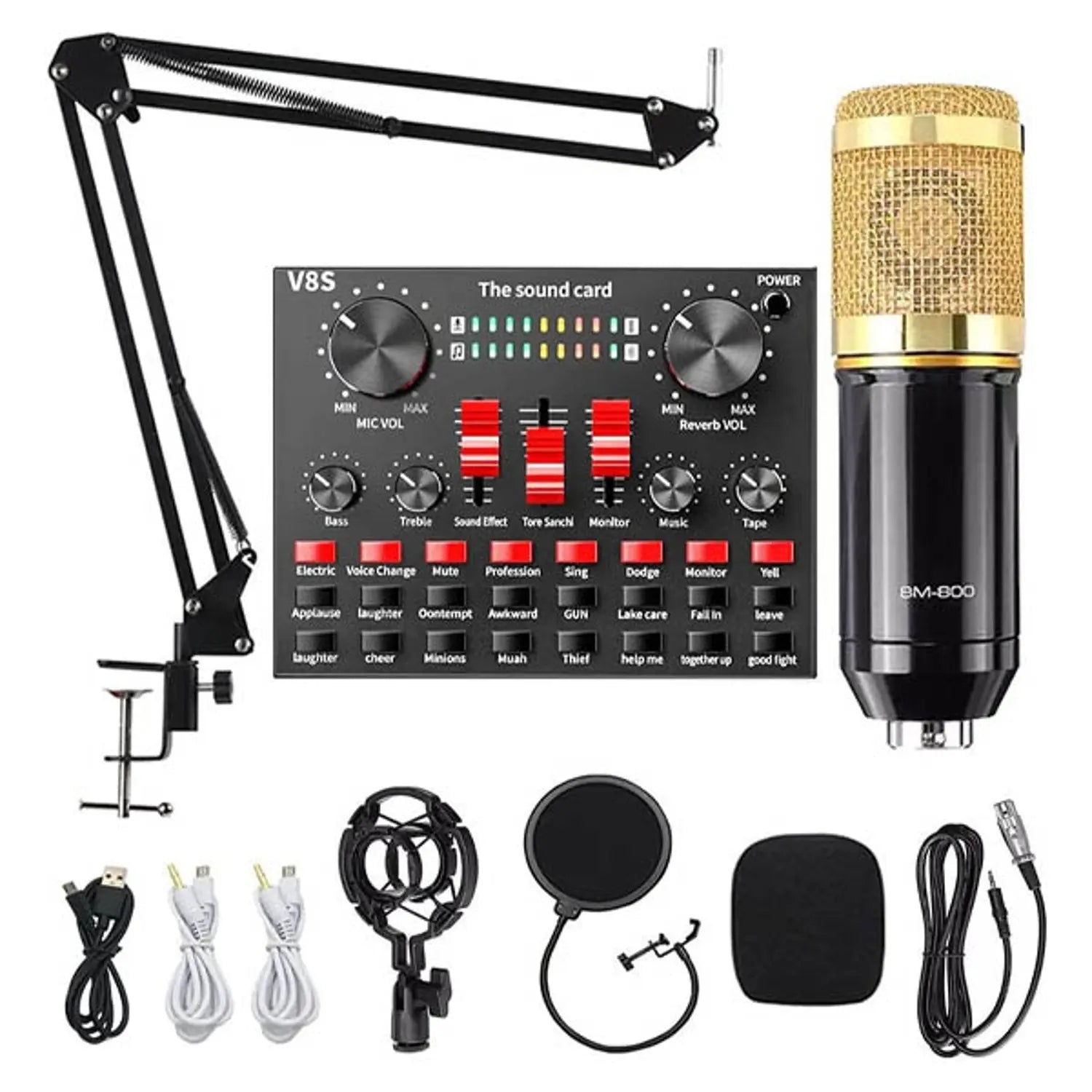Intex Professional Legendary Vocal Condenser Microphone Black مايك احترافي - المتحدة للألكترونيات