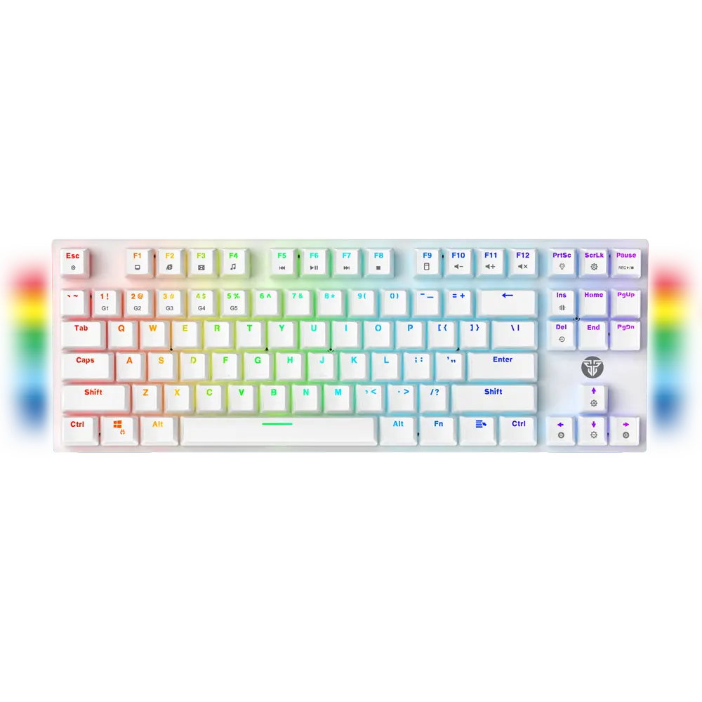 Fantech Maxfit87 Rgb Mechanical Keyboard - Mk856 White كيبورد فانتك ميكانيكي - المتحدة للألكترونيات