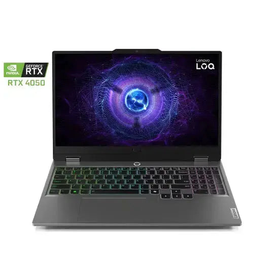 Lenovo LOQ 15IRX9 - 71PS, Intel Core i7-13650HX - 13 Gen, RAM 16GB, 512GB SSD, RTX 4050 6GB, 15.6 FHD IPS 144Hz, Luna Grey  المتحدة للألكترونيات
