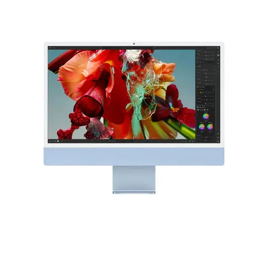 Apple iMac MQRC3AB/A, M3 chip, RAM 8GB, SSD 256GB, 24 inch, 4.5K (4480 x 2520) Retina XDR Display, Blue  المتحدة للألكترونيات