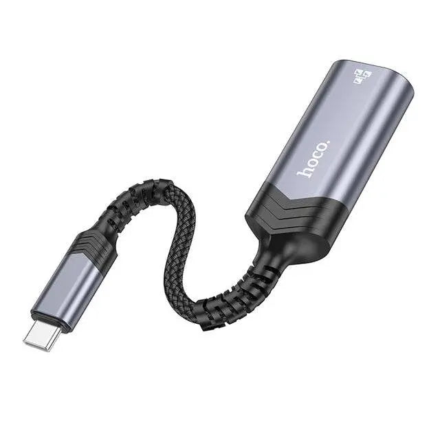 Hoco UA26 USB-C to RJ45 (OTG Ethernet Adapter)  محولة - المتحدة للألكترونيات