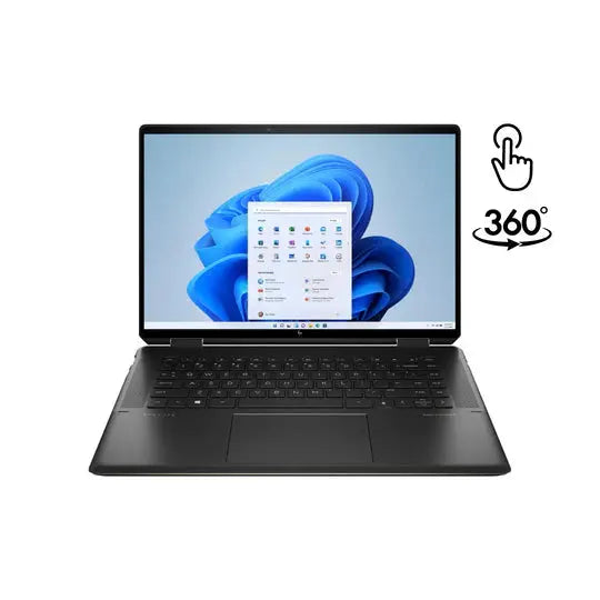 HP Spectre 16-F2013DX, Intel Core i7-13700H, RAM 16GB, SSD 512, Intel Iris Xe, 16.0 3K (3072x1920) IPS X360 Touch, Nightfall Black  المتحدة للألكترونيات