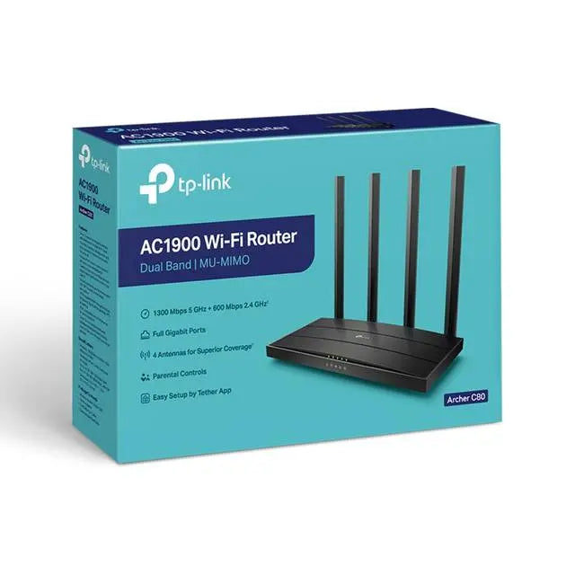 TP-Link Archer C80 AC1900 Wi-Fi Router  راوتر - المتحدة للألكترونيات