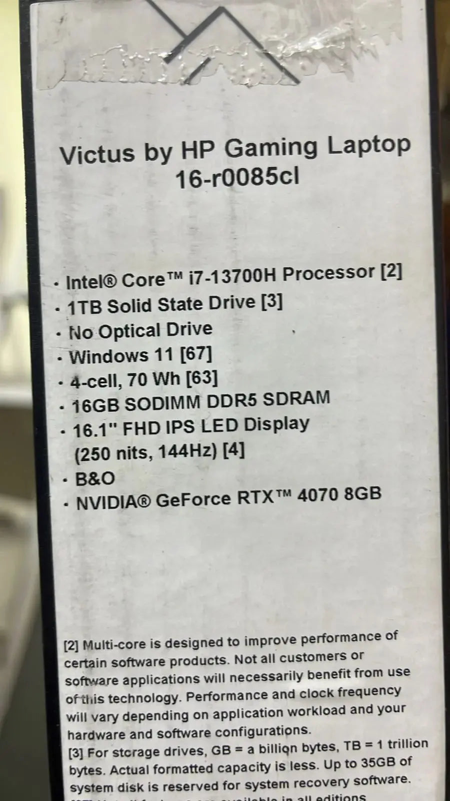 HP Victus 16-R0085CL, Intel Core i7-13700H, RAM 16GB, SSD 1TB NVMe, NVIDIA RTX 4070 8GB, 16.1 FHD IPS 144Hz, Mica Silver - المتحدة للألكترونيات