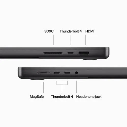 Apple 16" MacBook Pro M3 Max - 14‑core CPU - 36GB RAM - 1TB SSD - 30‑core GPU (Space Black)  المتحدة للألكترونيات
