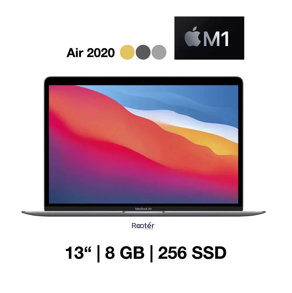 Apple MacBook Air A2337, M1 Chip, Ram 8GB, 256GB SSD, Integrated, 13.3 Retina IPS (2560x1600), Space Grey - المتحدة للألكترونيات