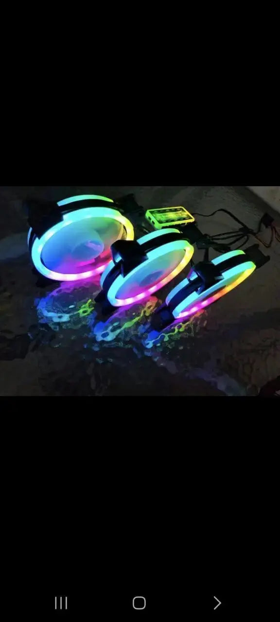 RGB Fan Kit- 3 المتحدة للألكترونيات