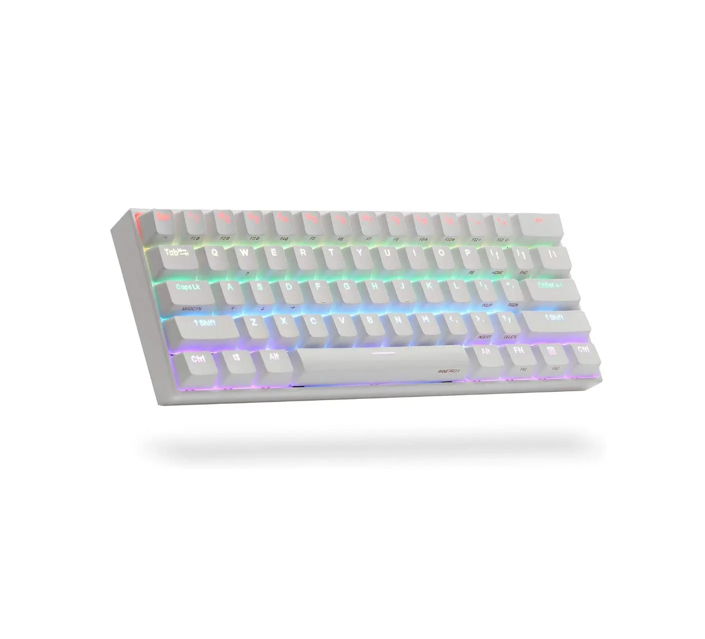 NNE PRO 2, 60% Wired/Bluetooth Mechanical Keyboard (Brown Switch/White Case) المتحدة للألكترونيات