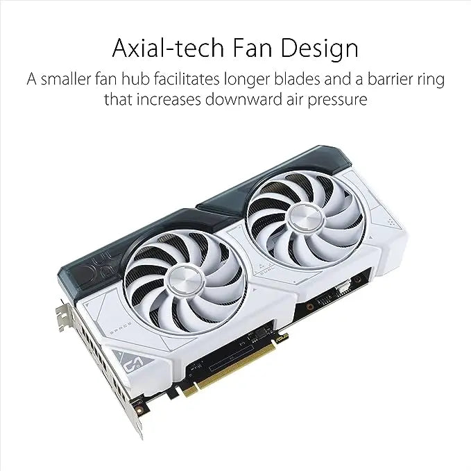 AS VGA DUAL RTX4070 O12G-T WHITE - المتحدة للألكترونيات