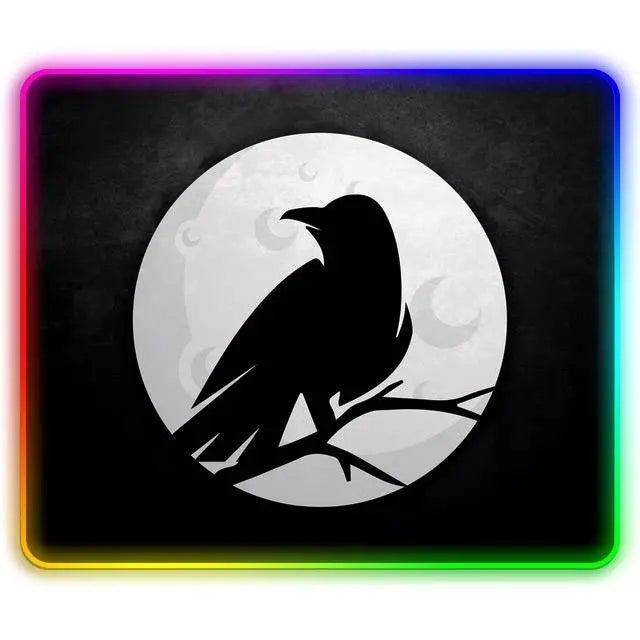 Black Raven RGB Mouse Pad (30x25) - المتحدة للألكترونيات