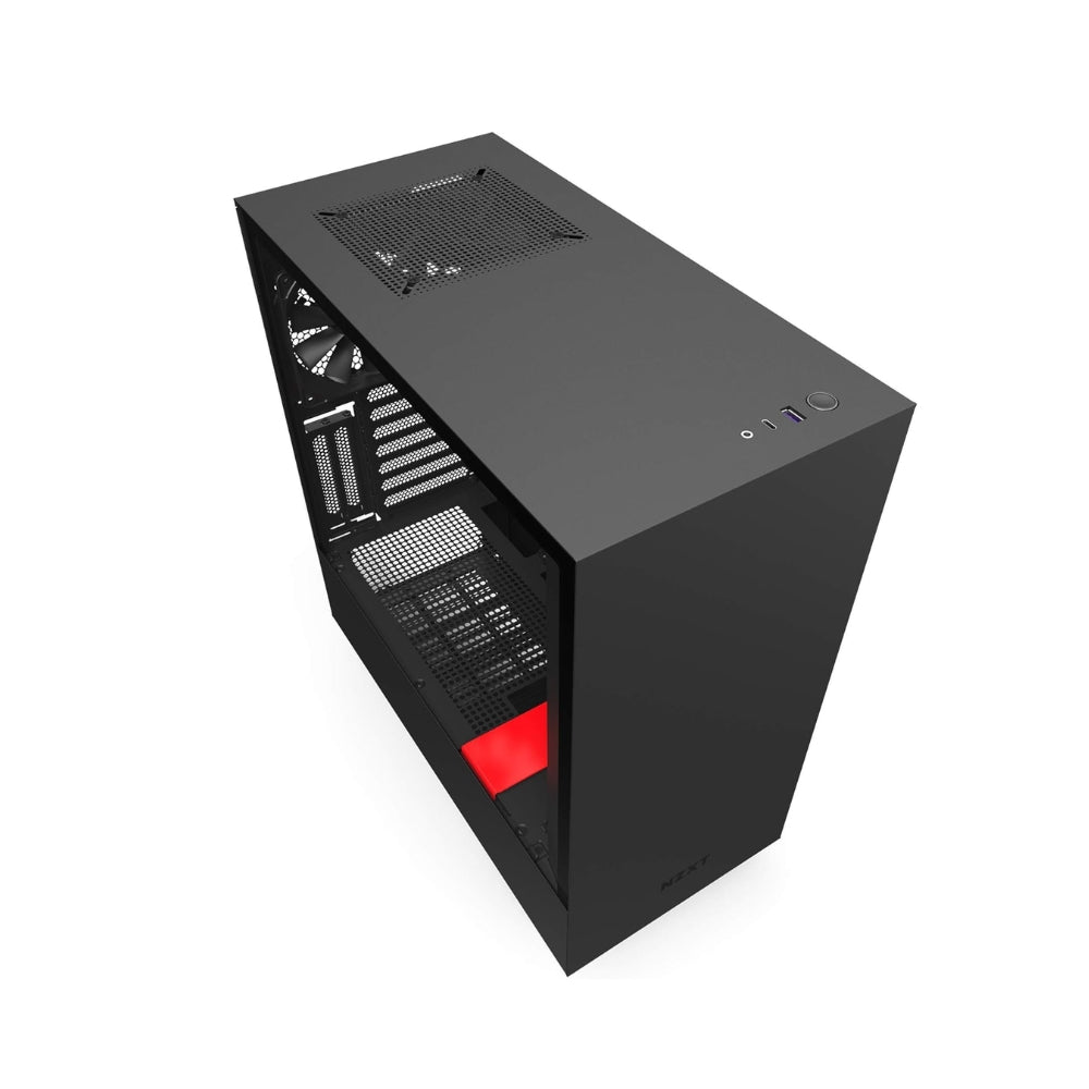 NZXT H510i MATTE GAMING MID-TOWER BLACK/RED CASE