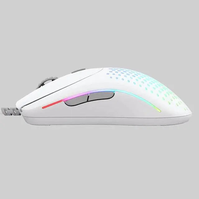 Glorious (Model O2) Wired Gaming Mouse (Glossy White) ماوس كلوريس - المتحدة للألكترونيات