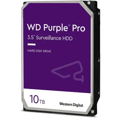 محرك الأقراص الصلبة WD 10TB Purple Pro 7200 دورة في الدقيقة SATA III مقاس 3.5 بوصة للمراقبة الداخلية  المتحدة للألكترونيات