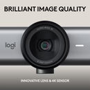 Logitech MX Brio 4K Ultra HD Collaboration and Streaming Webcam