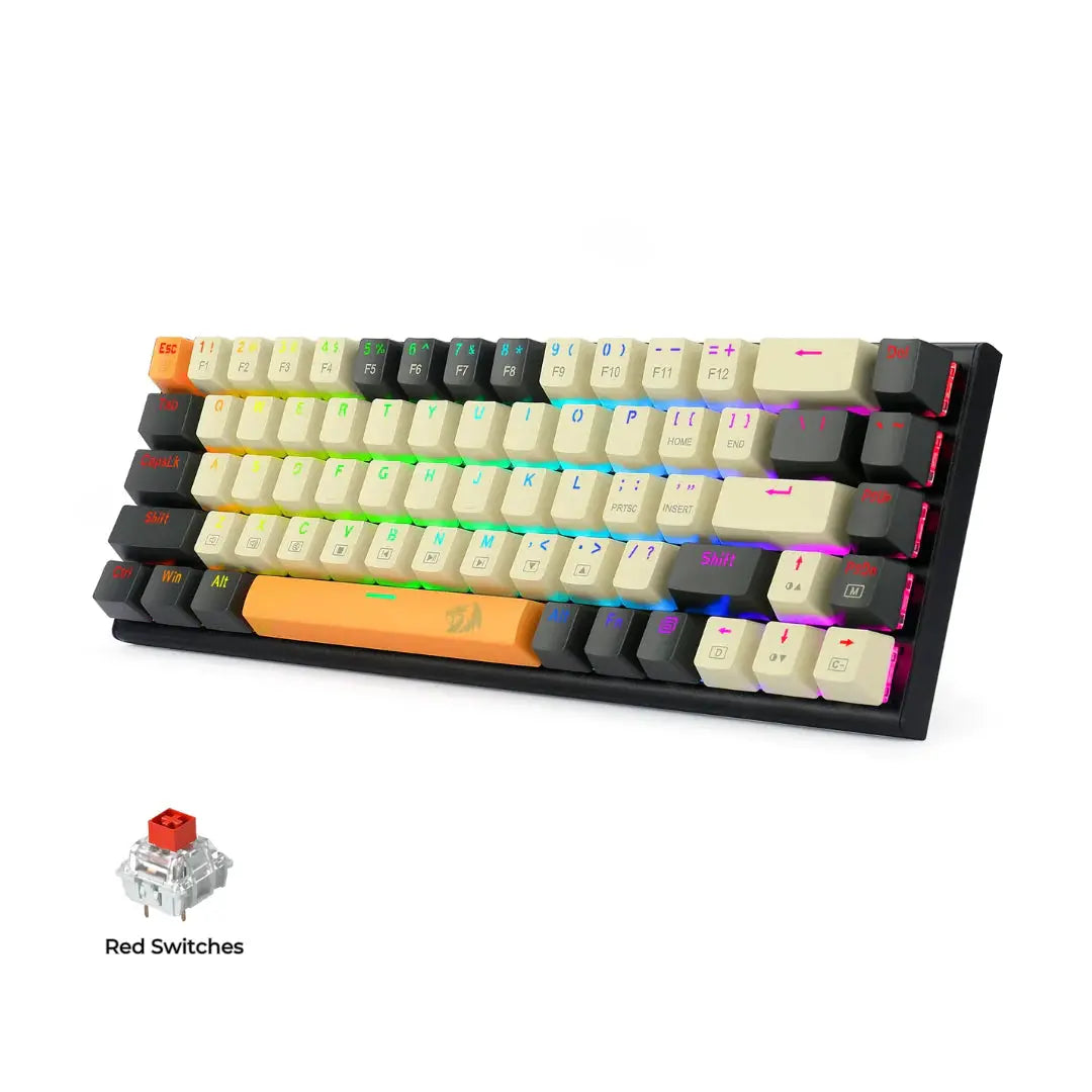 Redragon K633CGO-RGB Ryze 68% Mechanical Keyboard كيبورد ريدراكون  المتحدة للألكترونيات