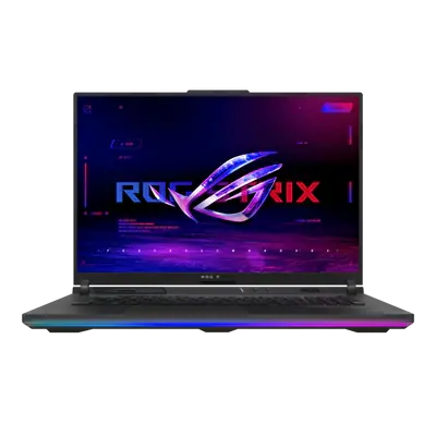 لاب توب ASUS ROG Strix SCAR 18 G834JZR-N6056 مقاس 18 بوصة WQXGA 2.5K 240 هرتز - Core i9-14900HX - ذاكرة وصول عشوائي 32 جيجابايت - SSD 1 تيرابايت - RTX 4080 12 جيجابايت - ويندوز 10 Pro K  المتحدة للألكترونيات