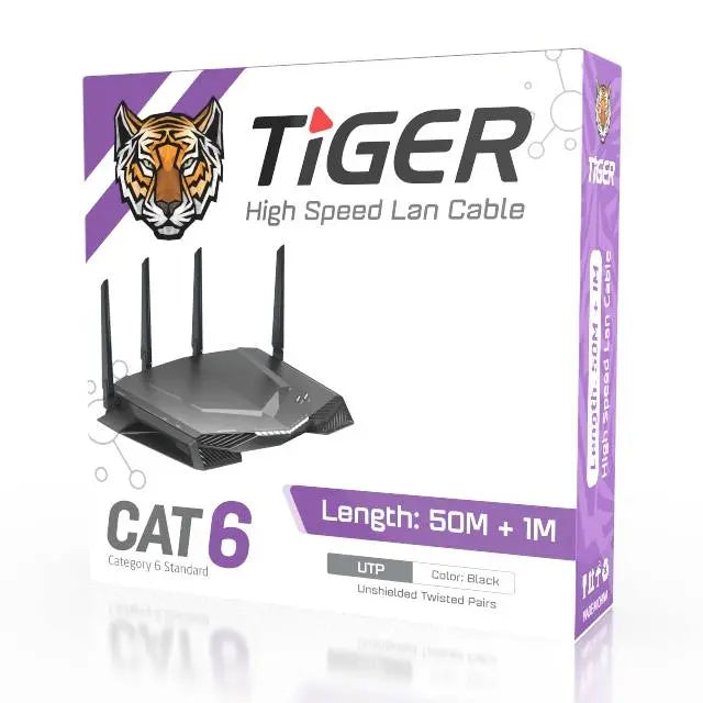 Tiger 50m CAT6-UTP LAN Cable  المتحدة للألكترونيات