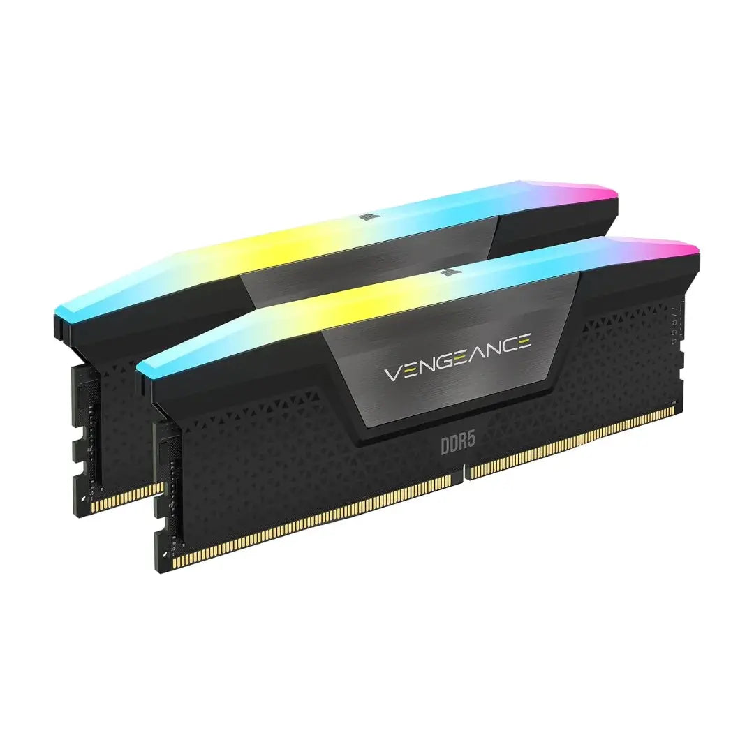 CORSAIR VENGEANCE RGB DDR5 32GB (2x16GB) 7200MHz CL34 رام ديدار5 - المتحدة للألكترونيات