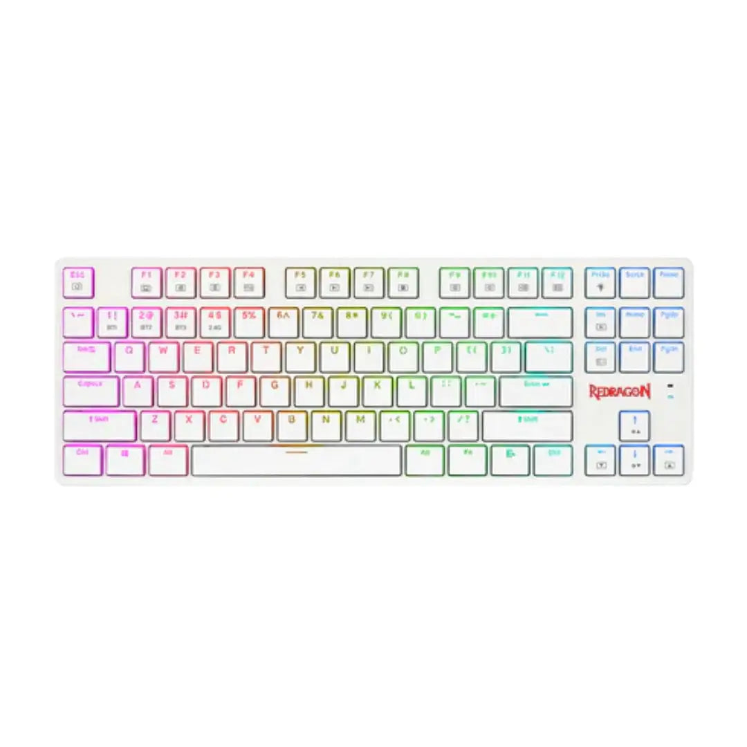 Redragon K539 Anubis 80% Wireless RGB Mechanical Keyboard - White كيبورد ريدراكون  المتحدة للألكترونيات