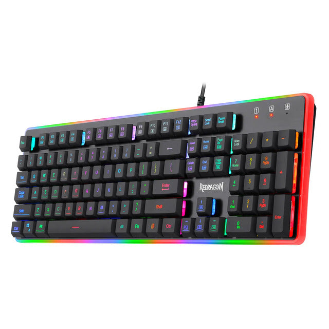 Redragon K509 DYAUS 7-Colors Backlit Gaming Keyboard كيبورد ريدراكون