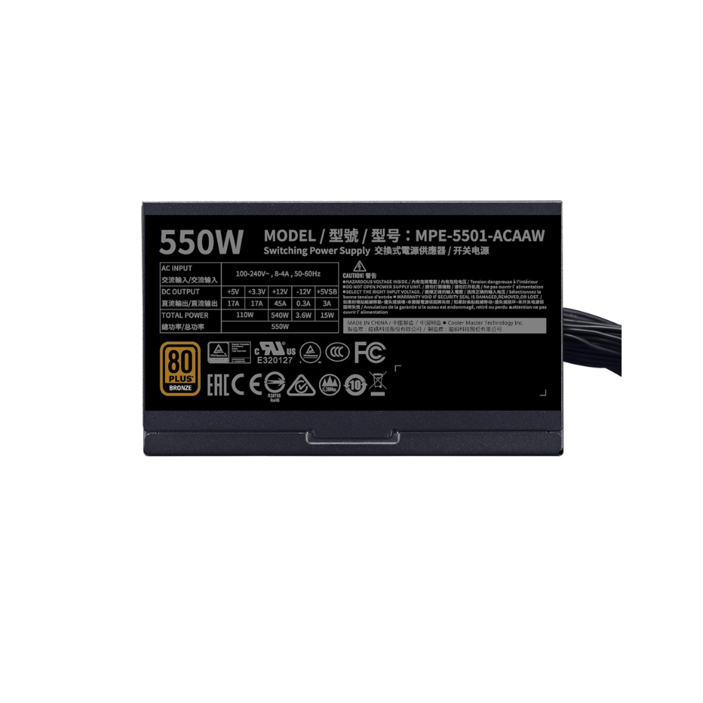 COOLERMASTER MWE 550 W V2 BRONZE