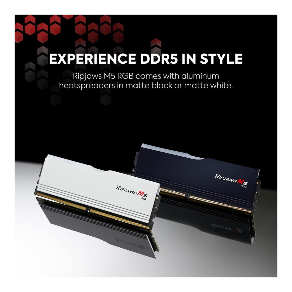 GSKILL RIPJAWS M5 DDR5 KIT 2x32GB 5600 RGB BLACK XMP