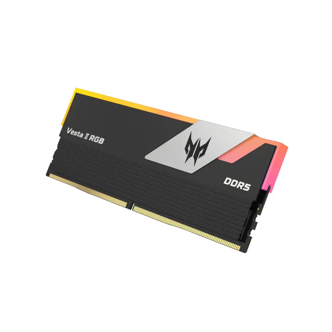 Acer Predator Vesta II DDR5 RGB RAM 32GB (16GBx2) 6600MHz - CL34 Black, XMP & EXPO رام - المتحدة للألكترونيات