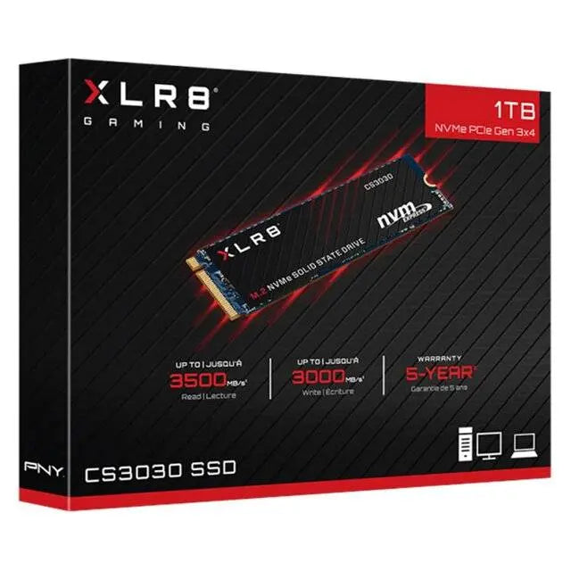 PNY 1TB CS3030 Gen3 x4 M.2 NVMe SSD  المتحدة للألكترونيات