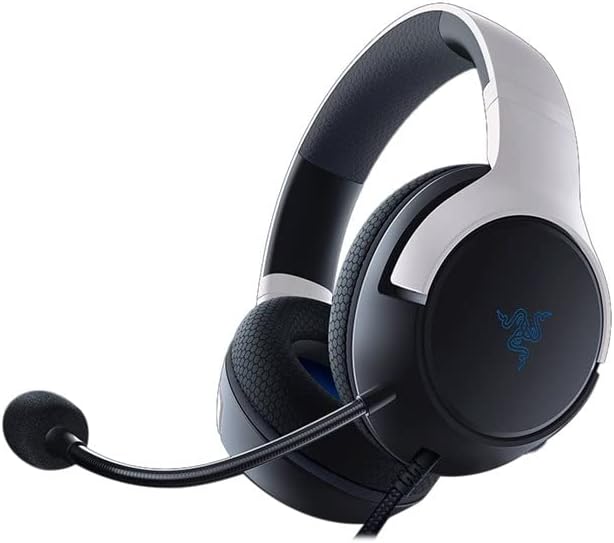 Razer Kaira X Wired Gaming Headset for PlayStation, TriForce 50mm Drivers, HyperClear Cardioid Mic, Flowknit Memory Foam Ear Cushions, Compatible with PC, Mac, Switch, Black/White RazerSKU: RZ04-03970700-R3G1