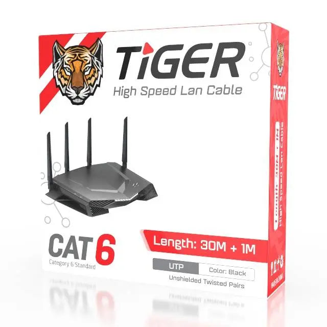 Tiger 30m CAT6-UTP LAN Cable  المتحدة للألكترونيات