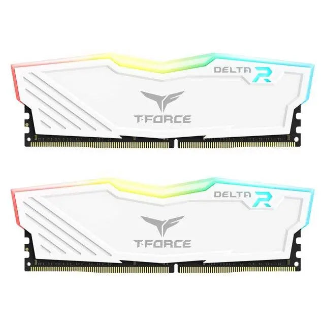 TeamGroup T-FORCE Delta 16GB RGB (2 x 8GB) DDR4 3600MHz RAM (White) - المتحدة للألكترونيات