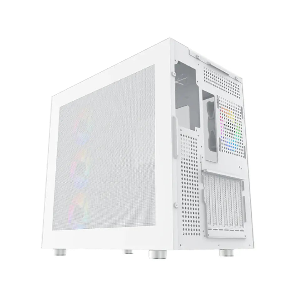 Xigmatek AQUA Ultra Glass, Arctic Mid Tower Case - White كيس  المتحدة للألكترونيات