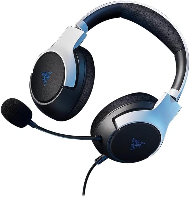 Razer Kaira X Wired Gaming Headset for PlayStation, TriForce 50mm Drivers, HyperClear Cardioid Mic, Flowknit Memory Foam Ear Cushions, Compatible with PC, Mac, Switch, Black/White RazerSKU: RZ04-03970700-R3G1