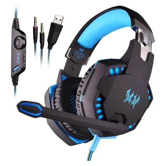 Kotion Each G2000 Gaming Headsets (Black/Blue) - المتحدة للألكترونيات