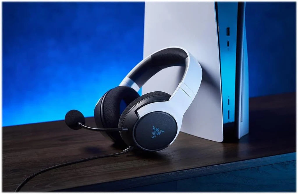 Razer Kaira X Wired Gaming Headset for PlayStation, TriForce 50mm Drivers, HyperClear Cardioid Mic, Flowknit Memory Foam Ear Cushions, Compatible with PC, Mac, Switch, Black/White RazerSKU: RZ04-03970700-R3G1