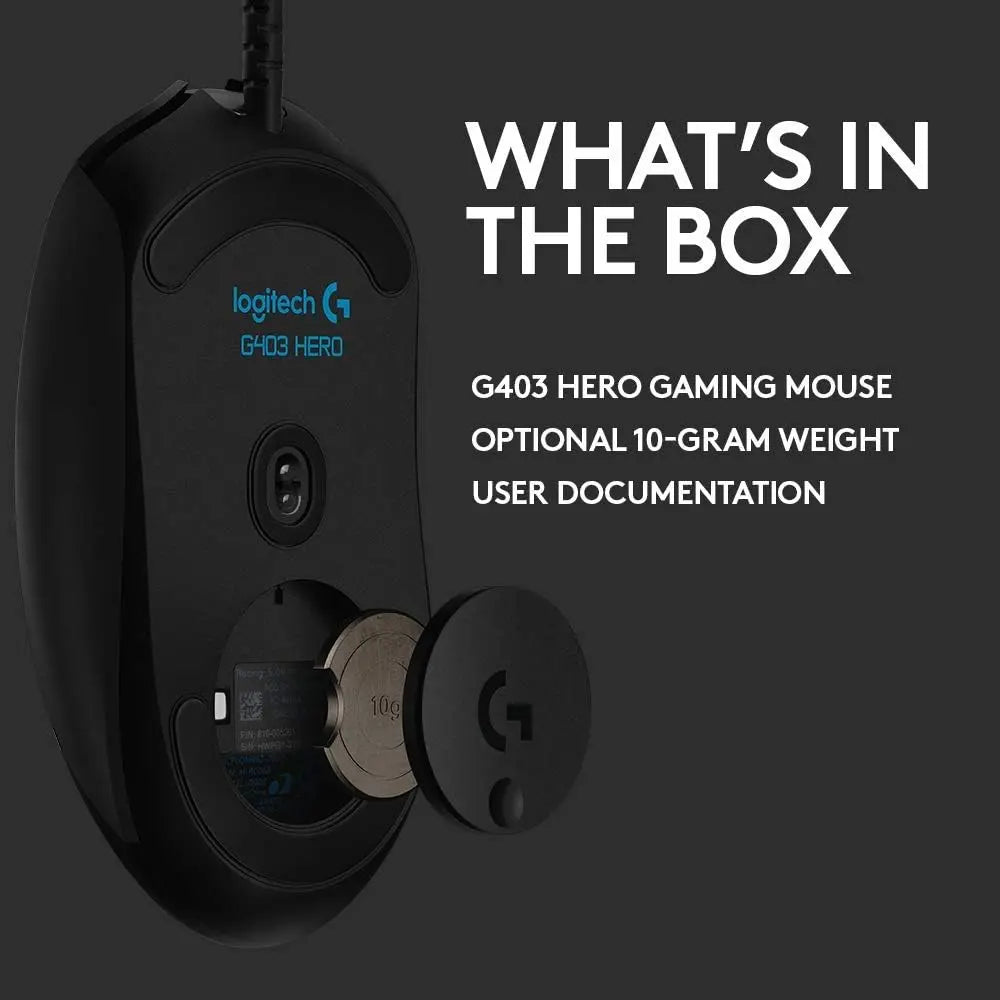 Logitech G403 Hero 25K Gaming Mouse ماوس كيمنك لوجتك - المتحدة للألكترونيات