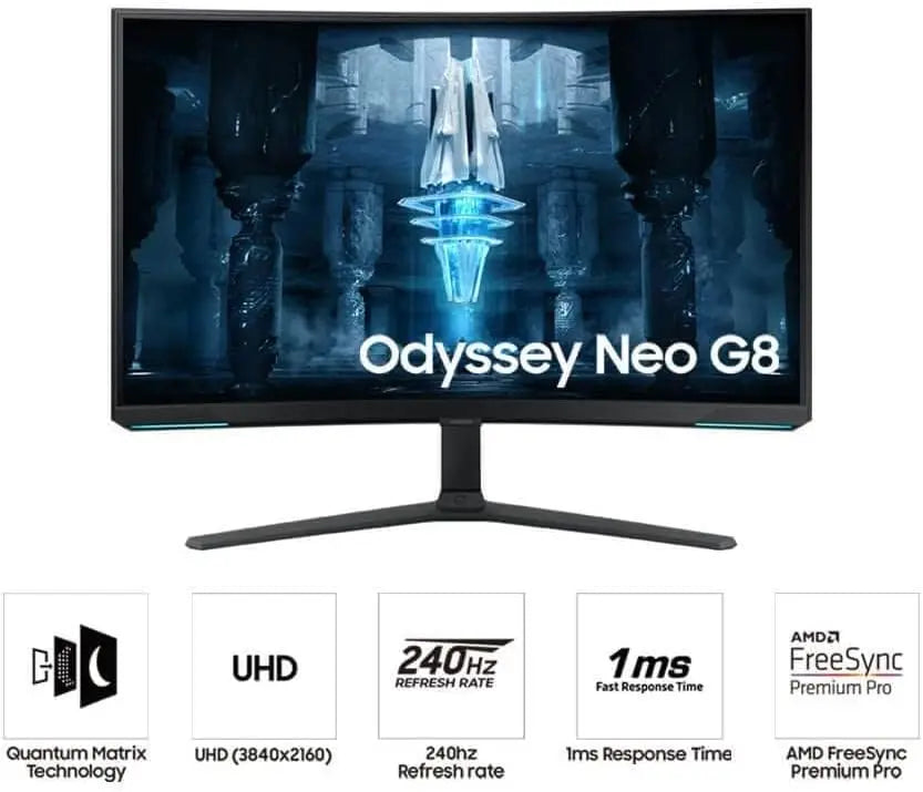 Samsung 32" Odyssey Neo G8 BG850, 4K Curved Gaming Monitor شاشة كيمنك سامسونك - المتحدة للألكترونيات