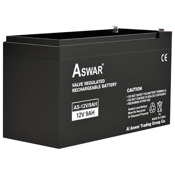 Aswar 12V/9AH Battery Suitable for USP