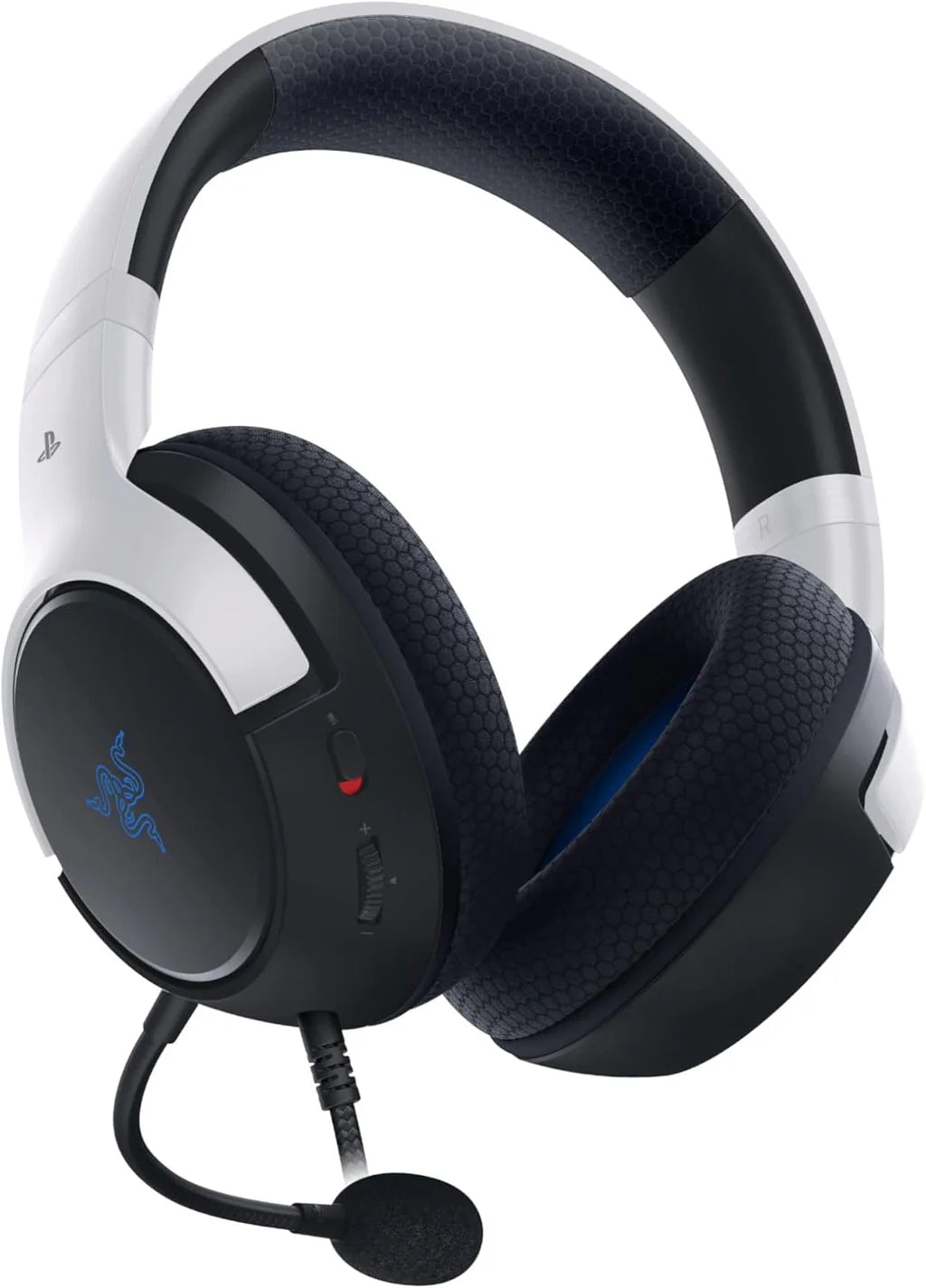 Razer Kaira X Wired Gaming Headset for PlayStation, TriForce 50mm Drivers, HyperClear Cardioid Mic, Flowknit Memory Foam Ear Cushions, Compatible with PC, Mac, Switch, Black/White RazerSKU: RZ04-03970700-R3G1