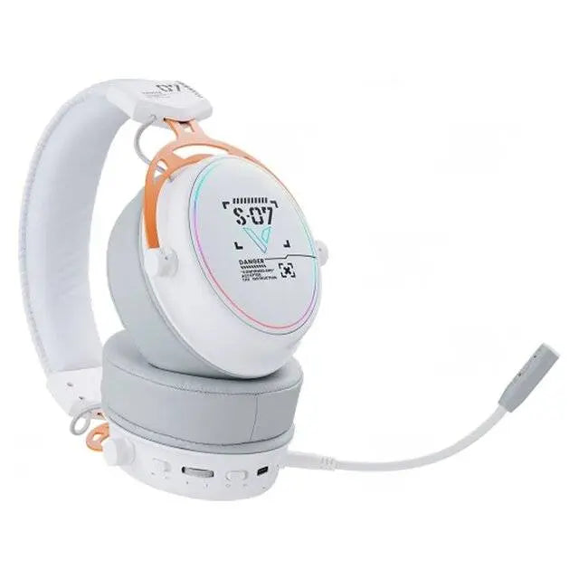 Rapoo VH800 Wireless Headset (White Orange) - المتحدة للألكترونيات