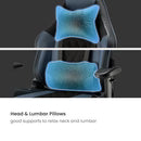Avetron GC500 Comfy Leathaire Gaming Chair – Ergonomic Design, Height Adjustable Armrests, 150° Recline, 100mm Class 3 Gas Lift, 150kg Capacity